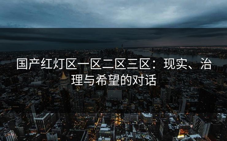 国产红灯区一区二区三区:现实、治理与希望的对话 国产红灯区一区二区三区:现实、治理与希望的对话