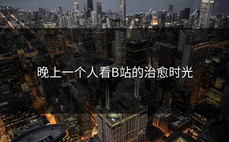晚上一个人看B站的治愈时光
